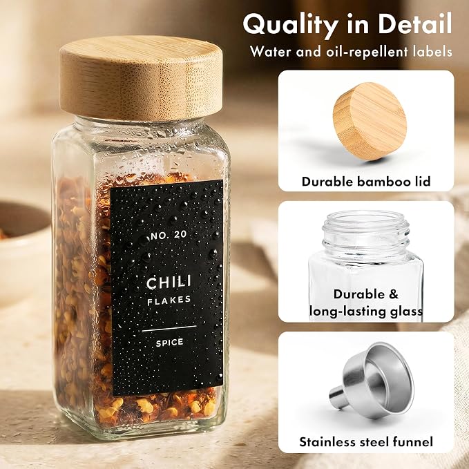 EDELHAUS® Square Spice Jars - Image 9