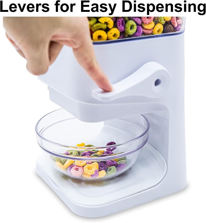 Cereal Dispenser Countertop 2Pc, Cereal Containers Storage, 5L Organization and - Image 7