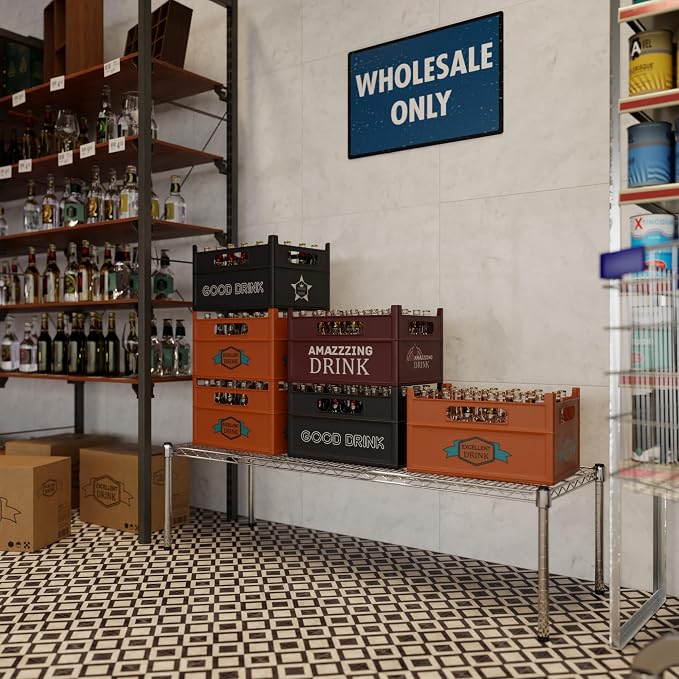 18" Deep x 54" Wide x 14" Height Wire Shelving Kit | 1-Tier | NSF Commercial - Image 7