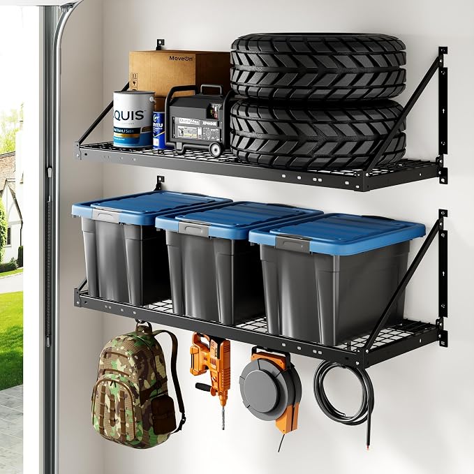 FLEXIMOUNTS 2-Pack 2x4ft Garage Wall Shelving by FLEXIMOUNTS