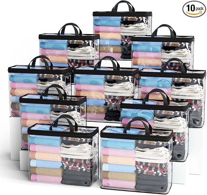 Hopack Under Bed Storage Bags Organizer, 22L Clear Storage Bags, Bags Organizer by Hopack