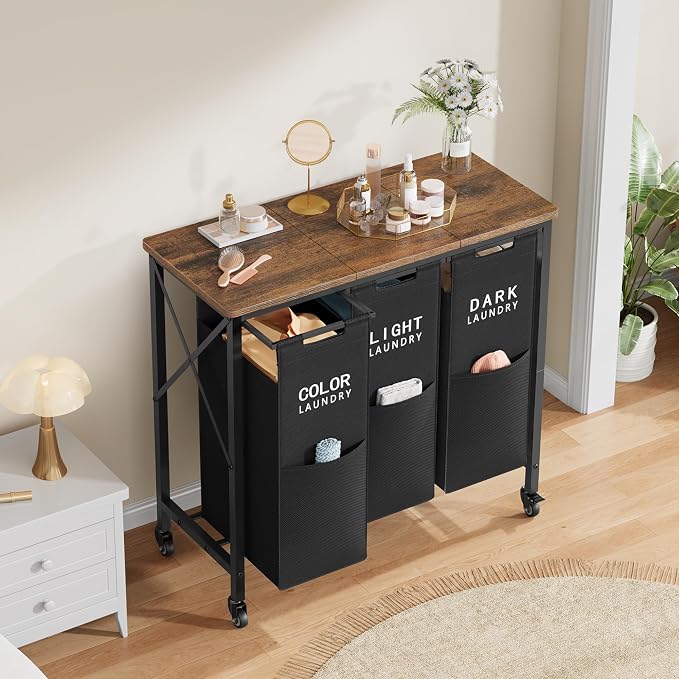 Gewudraw 3 Section Laundry Sorter - Image 8