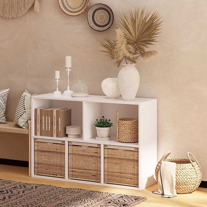 Wooden 5 Cube Storage Organizer - Image 3