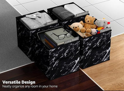 Sorbus Collapsible Fabric Storage Cubes - Image 5