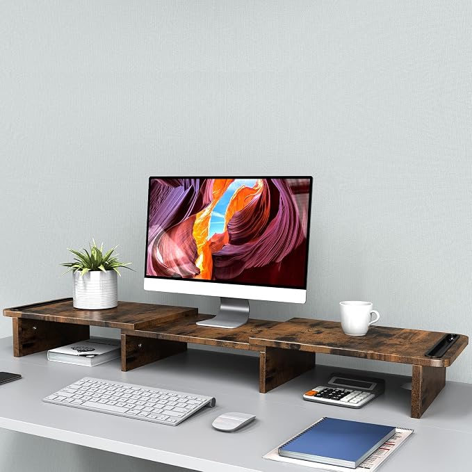 Zimilar Dual Monitor Stand Riser, Monitor Stand - Image 4