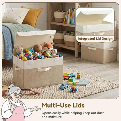 GRANNY SAYS Storage Boxes with Lids, Decorative Storage Bins, Shelf Baskets - Image 3