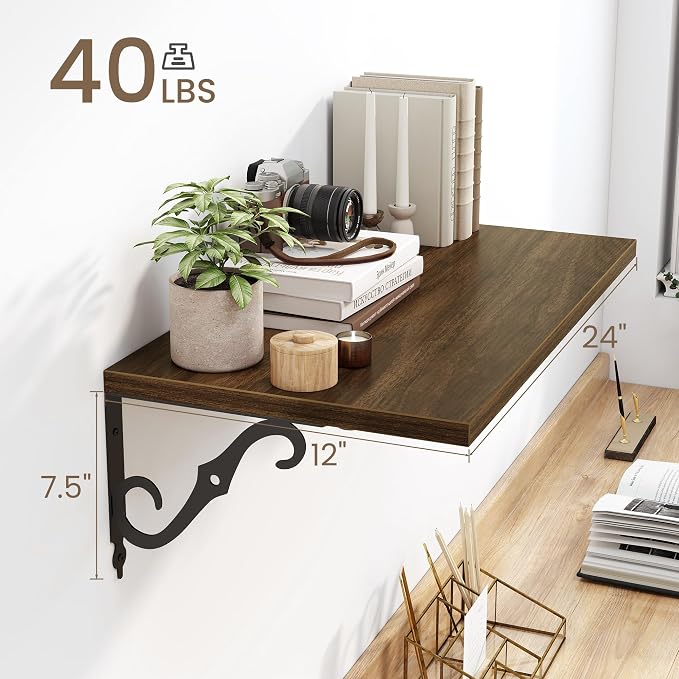 Floating Shelves for Wall, 12 Inch Deep Floating Shelf - Image 3