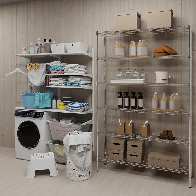14" Deep x 54" Wide x 74" Height Wire Shelving Kit | 6-Tier | NSF Commercial - Image 2