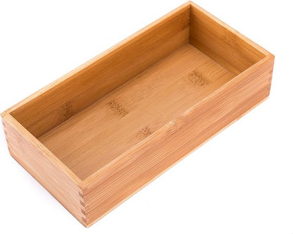 Bamboo Office Supplies Organizer Box Stationery Accessory Organizer Dresser by Sansnow