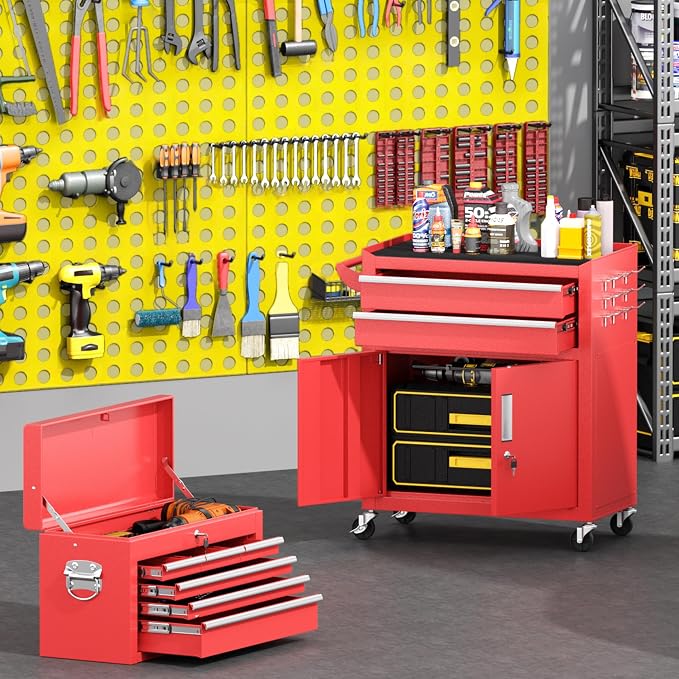 Greenvelly Tool Chest, 8-Drawer Rolling Tool Chest - Image 2