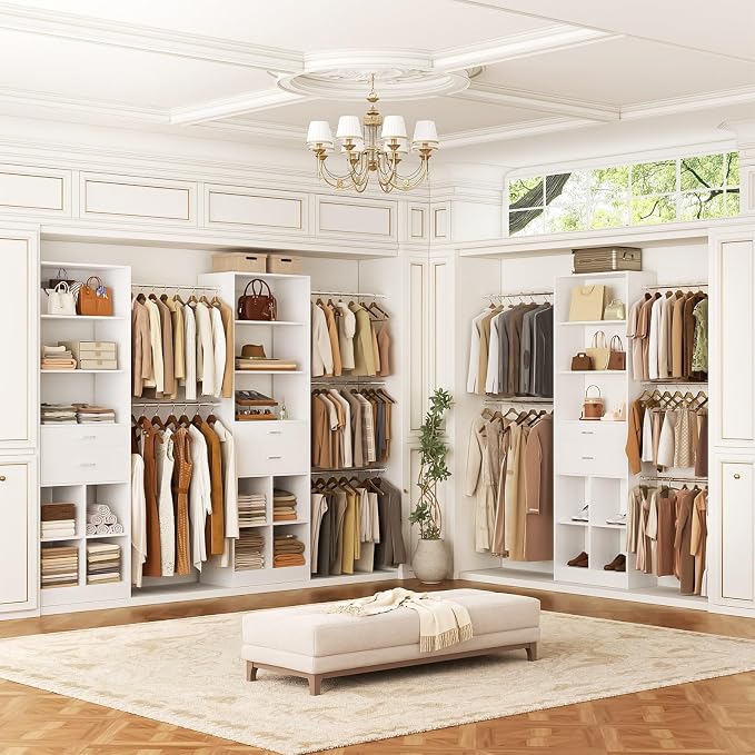 Besiost Closet System, 4-8 FT Closet Organizer Tower - Image 5