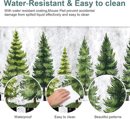 Christmas Tree Gaming Mouse Pad 31.5"x11.8"Desk Mat Anti-Slip Rubber Base & - Image 4