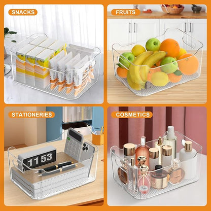 Clear Plastic Storage Bins-Pantry Organizers & Storage Containers-Refrigerator - Image 2