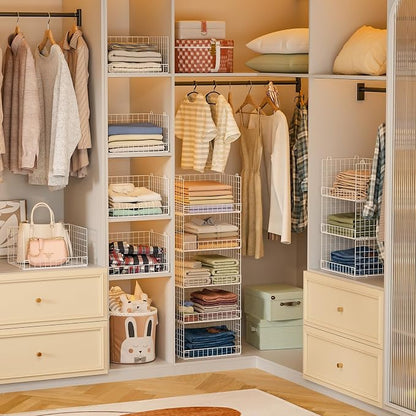Yociyoga 5-Tier Stackable Closet Organizers and Storage Basket - Image 8