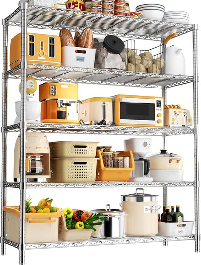 45" W x 20" D x 72" H Heavy Duty Wire Shelving Unit, 5-Tier Utility Storage by Unknown