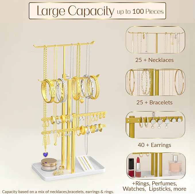 Jewelry Tower Stand Organizer for Women - Image 2