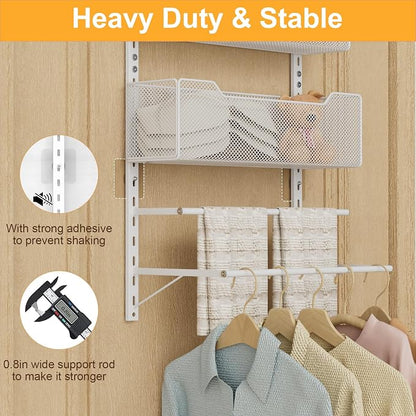 VyGrow Over The Door Clothes Hanging Rod - Image 6