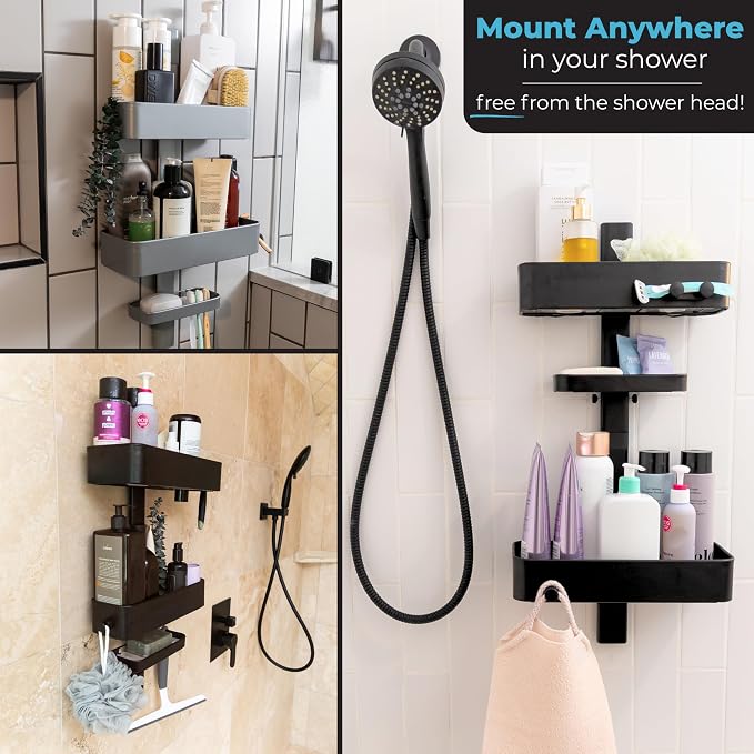 Rust Resistant Hygienic Shower Caddy – Hanging Bathroom Organizer - Image 2