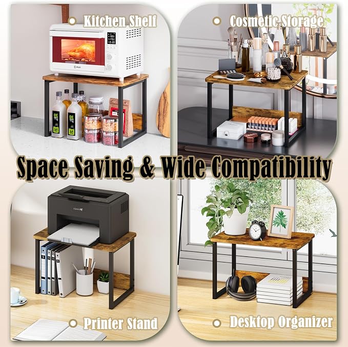 MARTY Countertop Organizer, 17.1"x12.4", Cabinet Organizer Microwave Stand | - Image 7