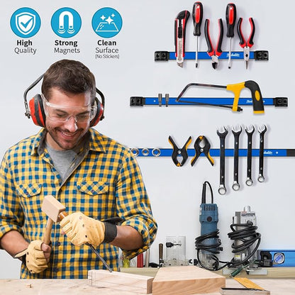 12" 18" 24" Magnetic Tool Holder Strip, Metal Tool Organizer Rack - Image 2