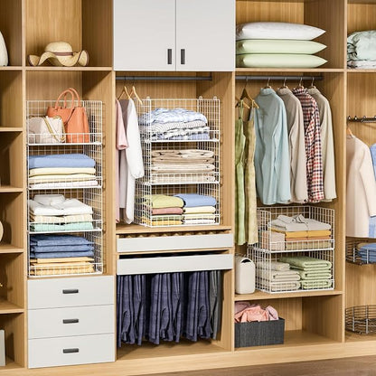 Yociyoga 6-Tier Stackable Closet Organizers and Storage Shelves, Closet Shelf - Image 9
