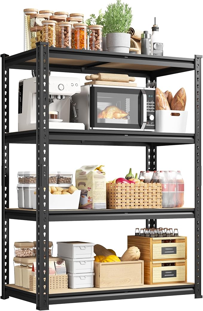 DurayLoly 4-Tier Storage Shelves Dual-Use Shelf by Durayloly
