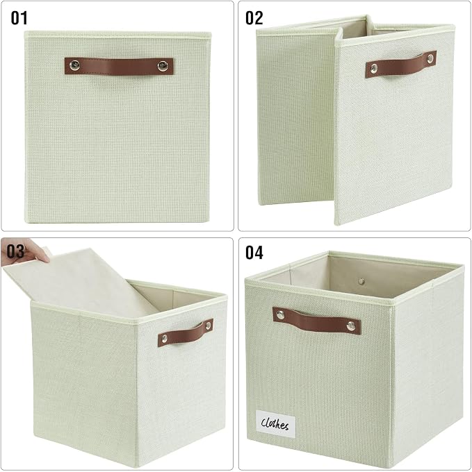 Collapsible Fabric Storage Cube Bins - Image 6