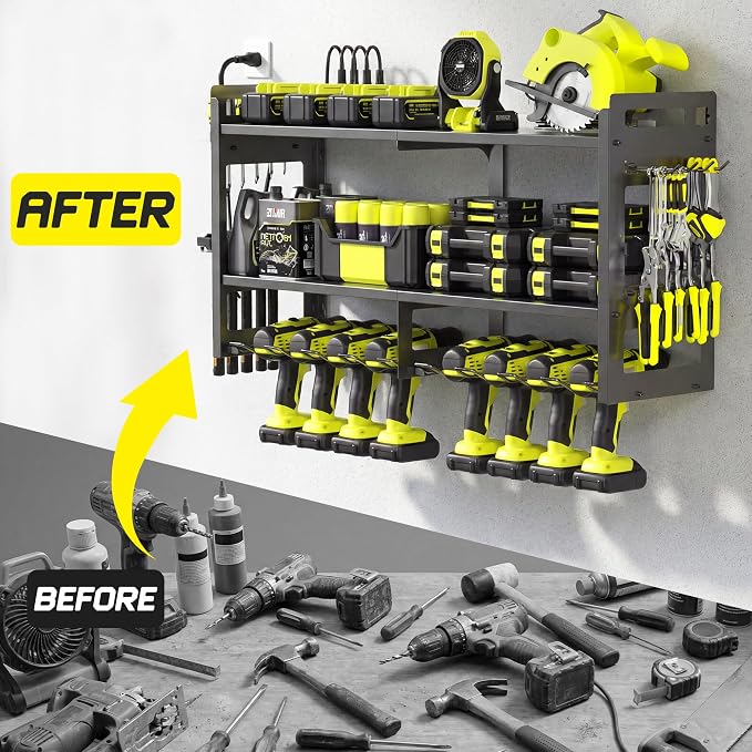 TOPRINCE Large Power Tool Organizer Wall Mount - Image 7