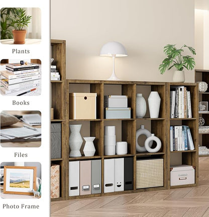 Cube Storage Organizer Bookcase, Decorative 11 inch Open Back Cubical Shelf - Image 7