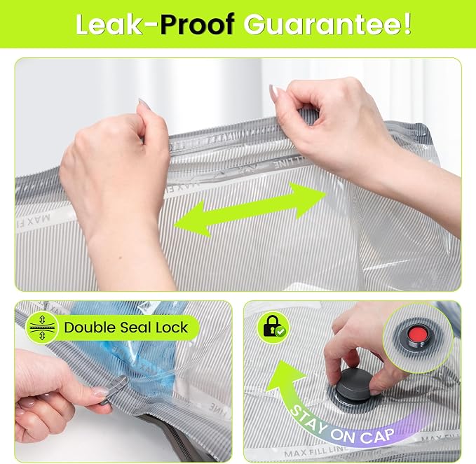 Travel Vacuum Bags with USB Pump-Portable Vacuum Packing Seal - Image 7