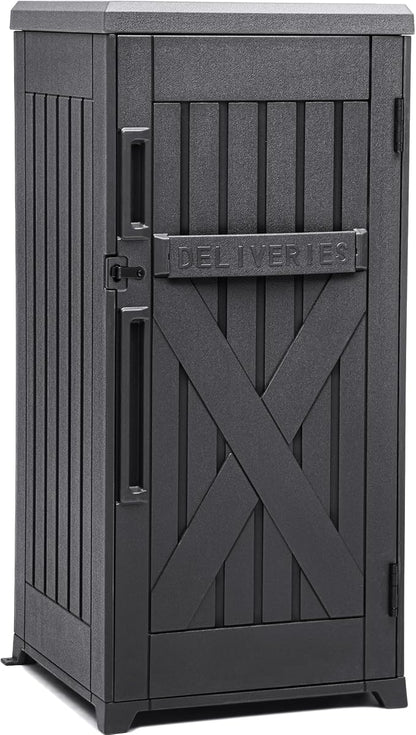 YITAHOME 60 Gallon Large Package Delivery and Storage Box, Double-Wall Resin by YITAHOME