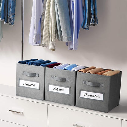 11 Inch Storage Cube, Storage bin Foldable Fabric Cube Storage Bins - Image 6