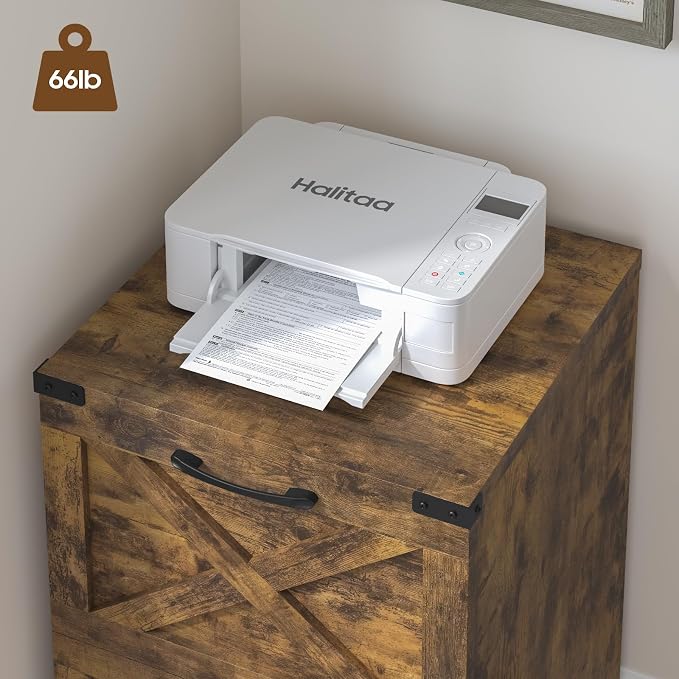 Halitaa Farmhouse 2 Drawer Small File Cabinet - Image 6