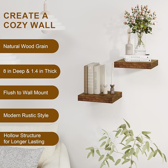 Fun Memories Floating Shelves, 8 Inch Deep Floating Shelves - Image 5