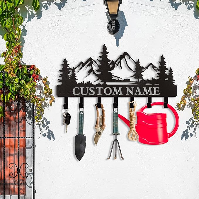Personalized Custom Mountain Theme Key Holder - Image 2