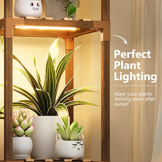 Uneedem Plant Stand with Grow Light - Image 5