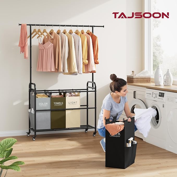 Tajsoon Laundry Sorter Cart - Image 2