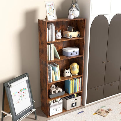 Wooden Cube Storage Organizer, Low Bookcase Storage Display Organizer) - Image 8