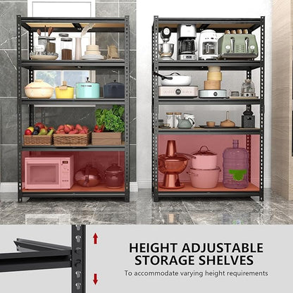 Heavy Duty Garage Shelving, 5-Tier Garage Storage Shelves, 2400LBS Storage - Image 6