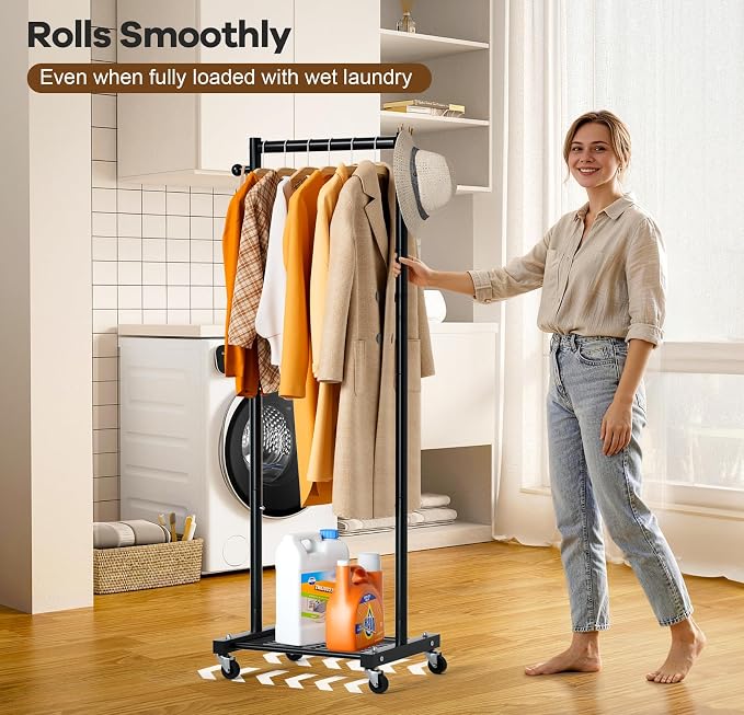MISSLO Small Clothes Racks for Hanging Clothes Clothing Rack - Image 4