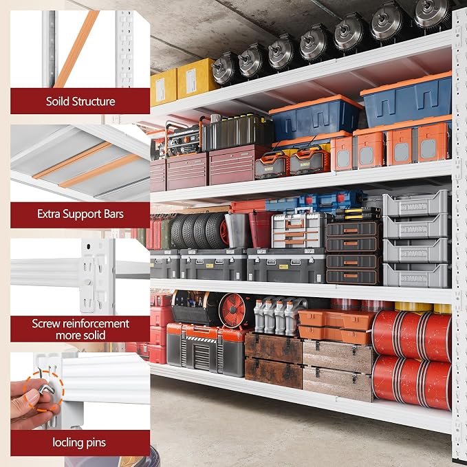 RAVIGIN 7000LBS Storage Shelves, Shelving Units Industrial Shelving - Image 7