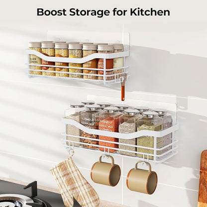 Orimade Shower Caddy Basket Shelf Storage Rack, No Drilling Wall Mounted - Image 7
