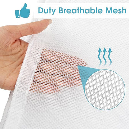 2 Pack Mesh Laundry Bags, 23 x 34 Inches Heavy Duty Mesh Laundry Bag, Large - Image 2