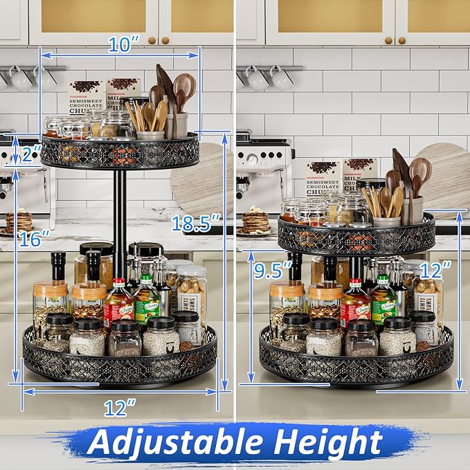 Lazy Susan Organizer 2 Tier - Image 3