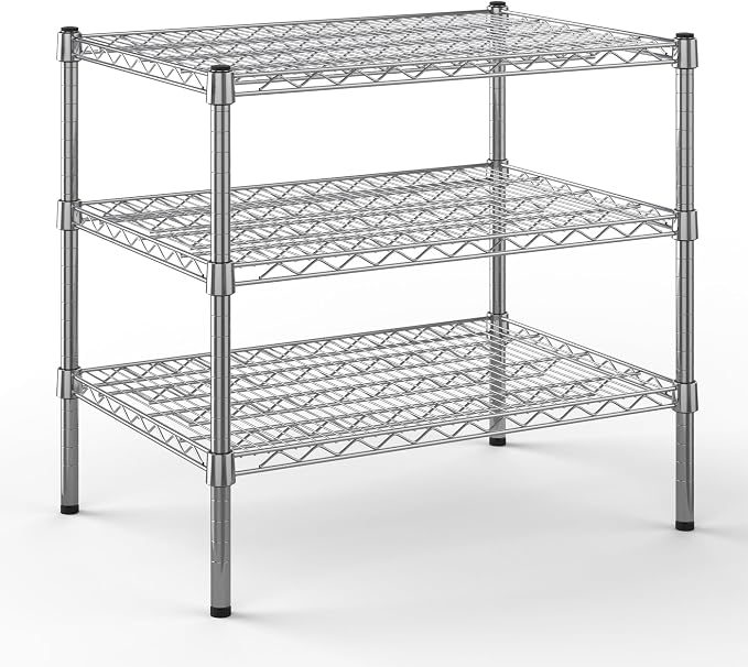 21" Deep x 30" Wide x 27" Height Wire Shelving Kit | 3-Tier | NSF Commercial by Regal+Altair