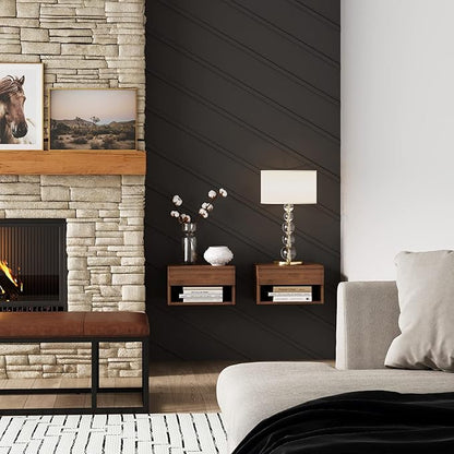 Nathan James Jackson Wall Mounted Floating Bedroom Nightstand - Image 3