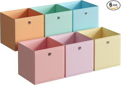 SONGMICS Storage Cubes, Rainbow Storage Bins, 11.8 x 11.8 x 11.8 Inches by Unknown