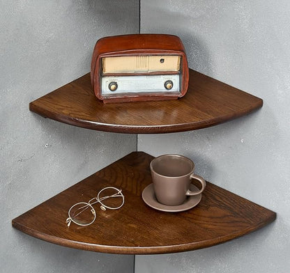 Corner Shelves, Floating Corner Shelf, Round End by Coamily