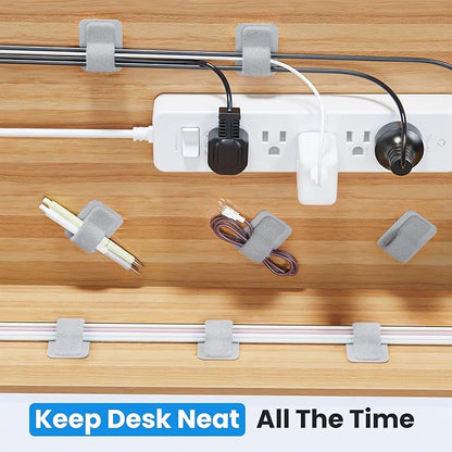 Cable Management Under Desk, 【Up to 15 Cord】【Enhanced Wire Holder】 Reusable - Image 2