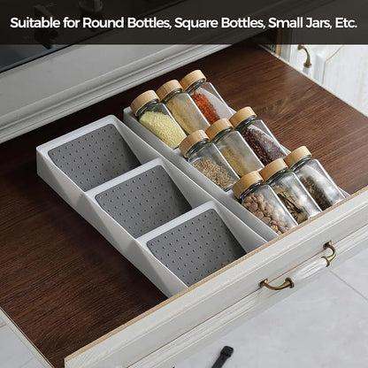 Kitchen Drawer Organizer, 2 Pack, Pantry Organizers and Storage, Spice Rack - Image 9